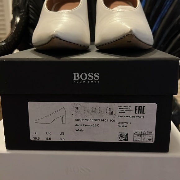 HUGO BOSS JANE PUMPS WHITE 8.5 - Picture 4 of 13